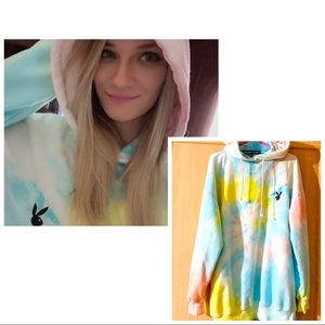SOLD SOLD SOLD MISSGUIDED TIE DIE OVERSIZED HOODIE